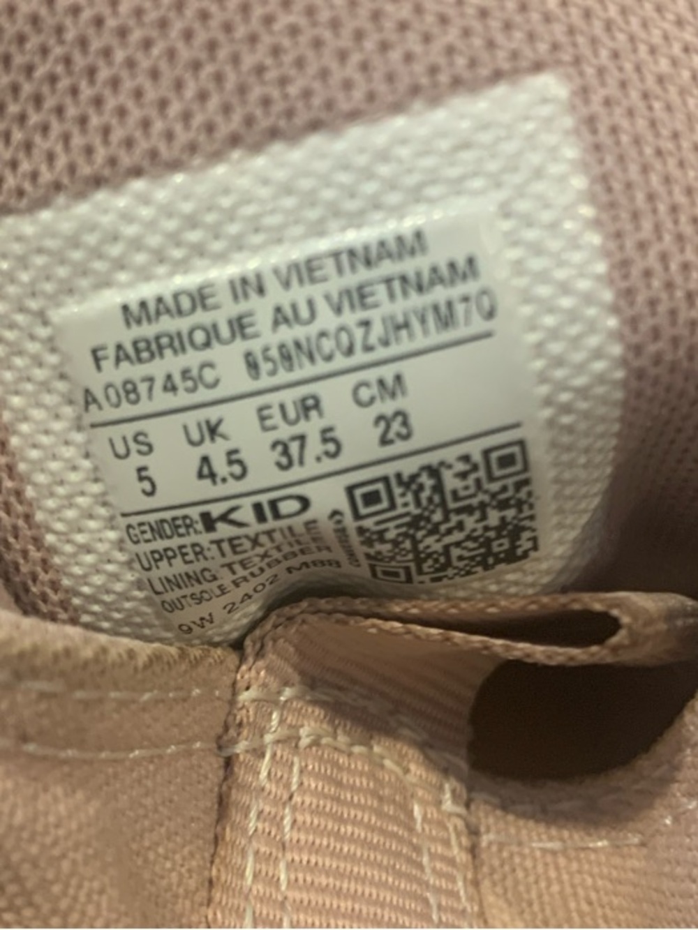 Converse Kids High-Top Sneakers Light Pink and White - Picture 2 of 4
